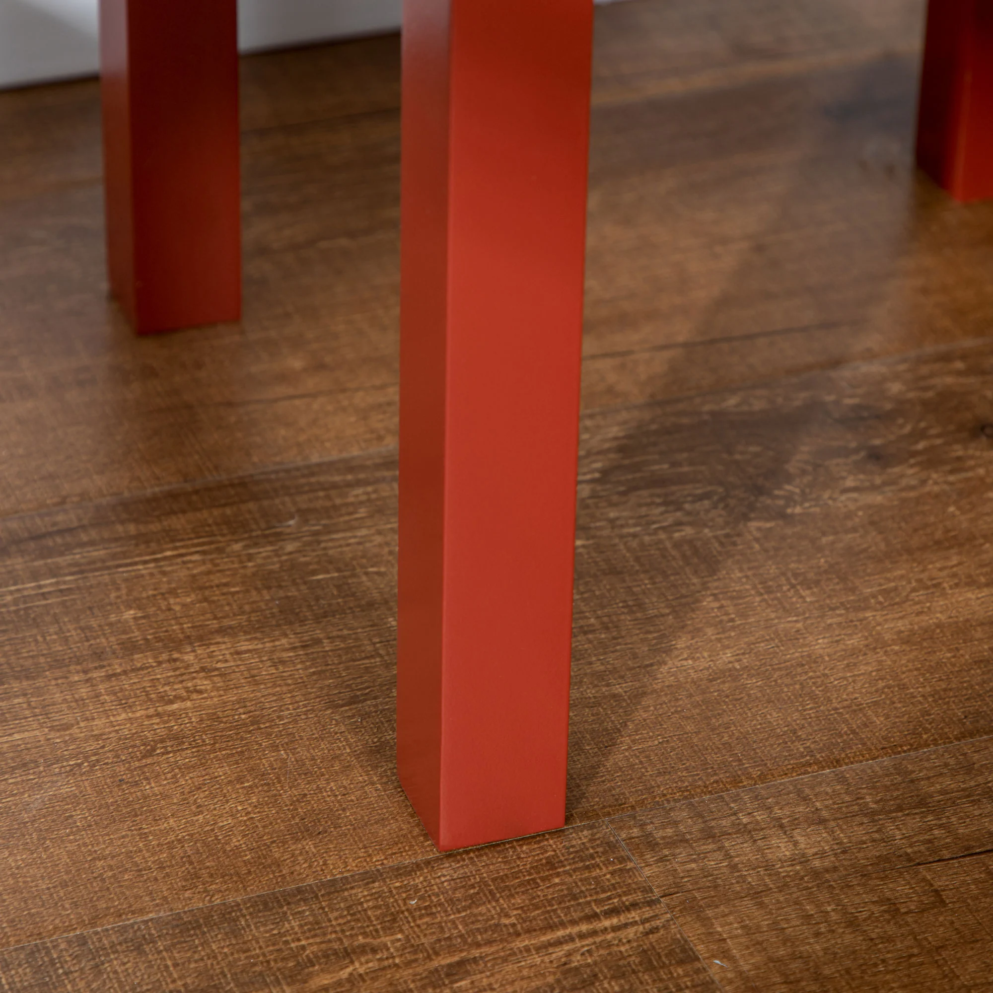 2 Tier Side Table with Drawer and Shelf End Table for Living Room and Hallway Red - Image 11