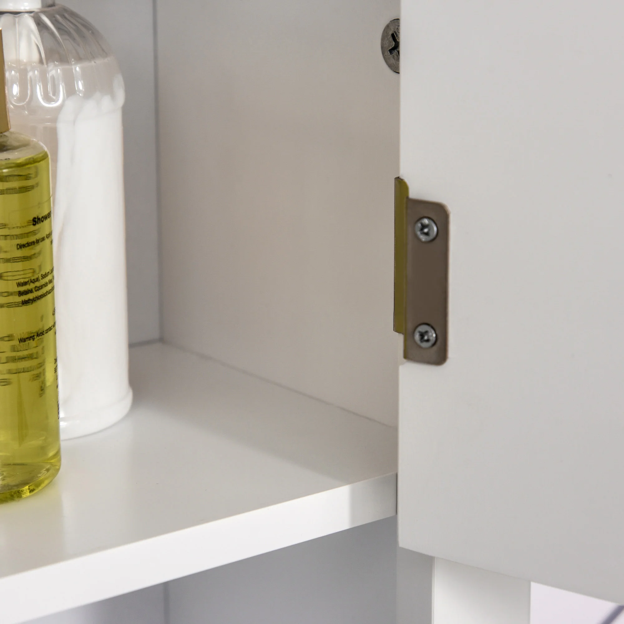 2-Door Adjustable Shelf Wall Cabinet, Medicine Cabinet for Bathroom and Kitchen, White - Image 11