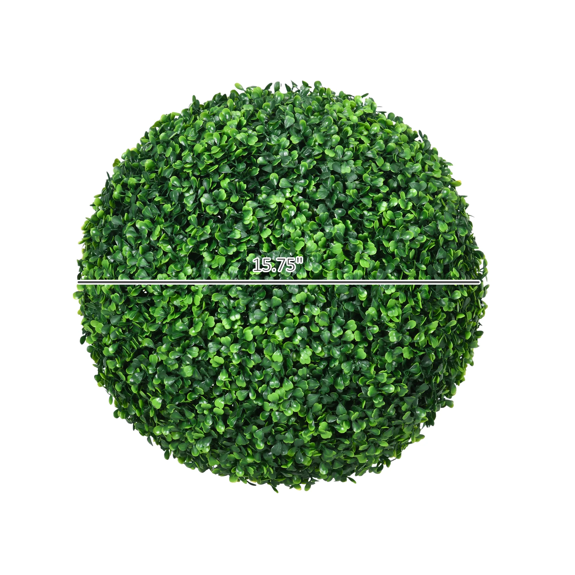 2 Pack Artificial Tree Boxwood Topiary Balls, 15.75 Inch - Image 5
