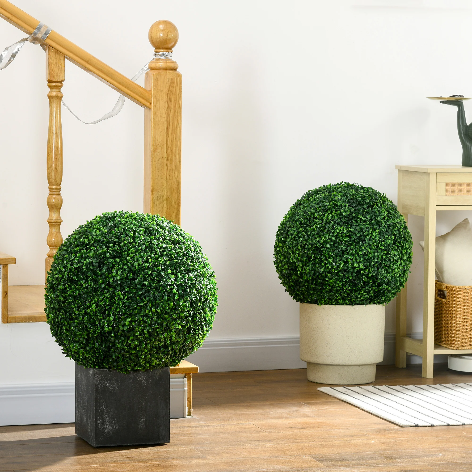 2 Pack Artificial Tree Boxwood Topiary Balls, 19.75 Inch - Image 3