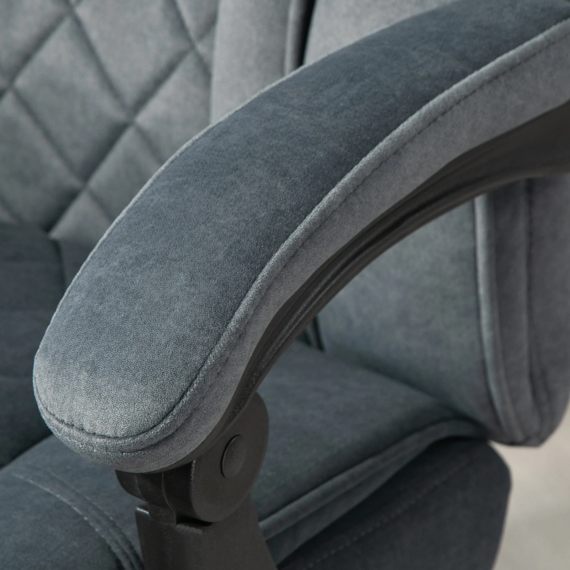 Massage Office Chair, Heated Desk Chair w/ Adjustable Height & Footrest, Charcoal Gray - Image 11