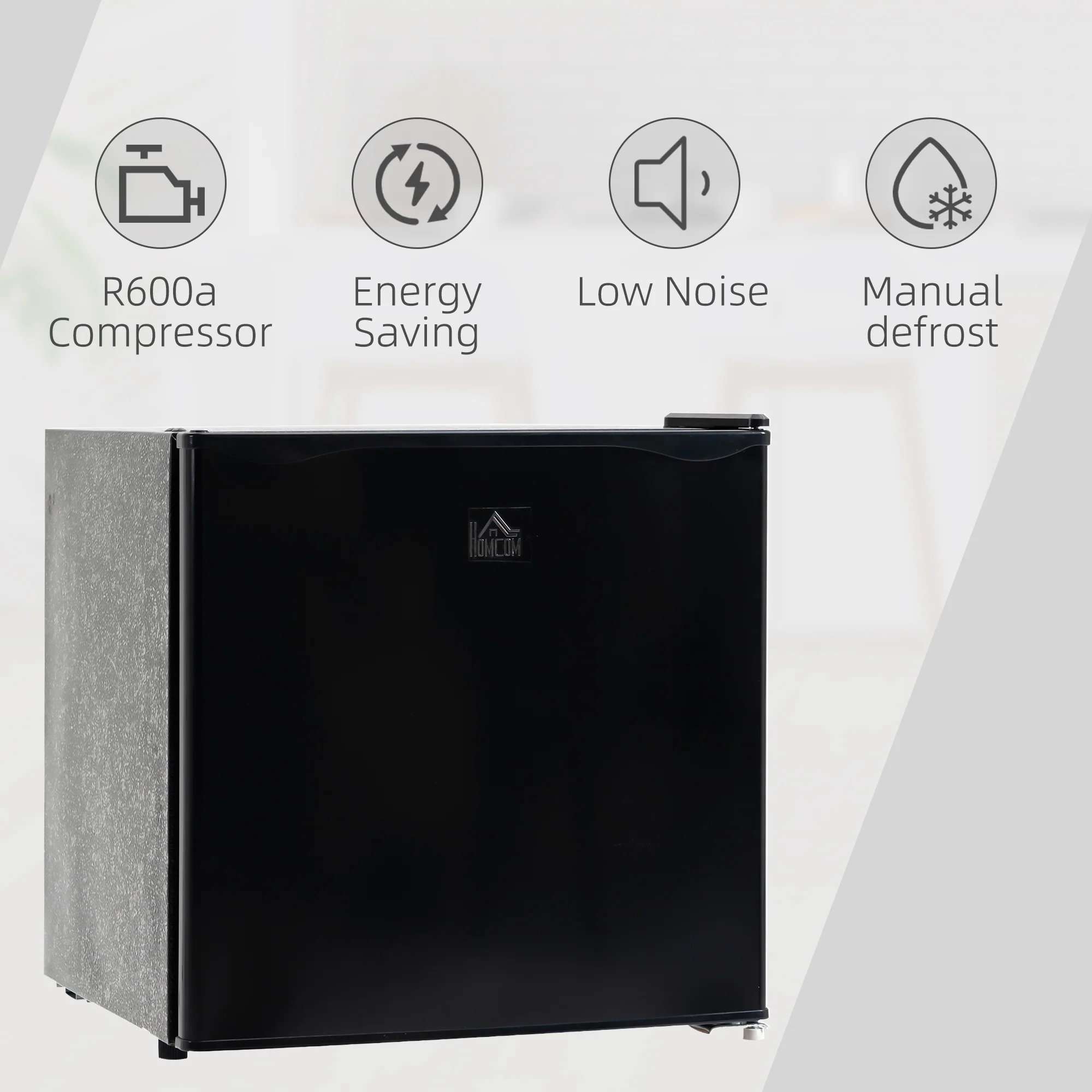 1.1 Cu Ft Countertop Mini Freezer, Compact Upright with Removable Shelves, Black - Image 10
