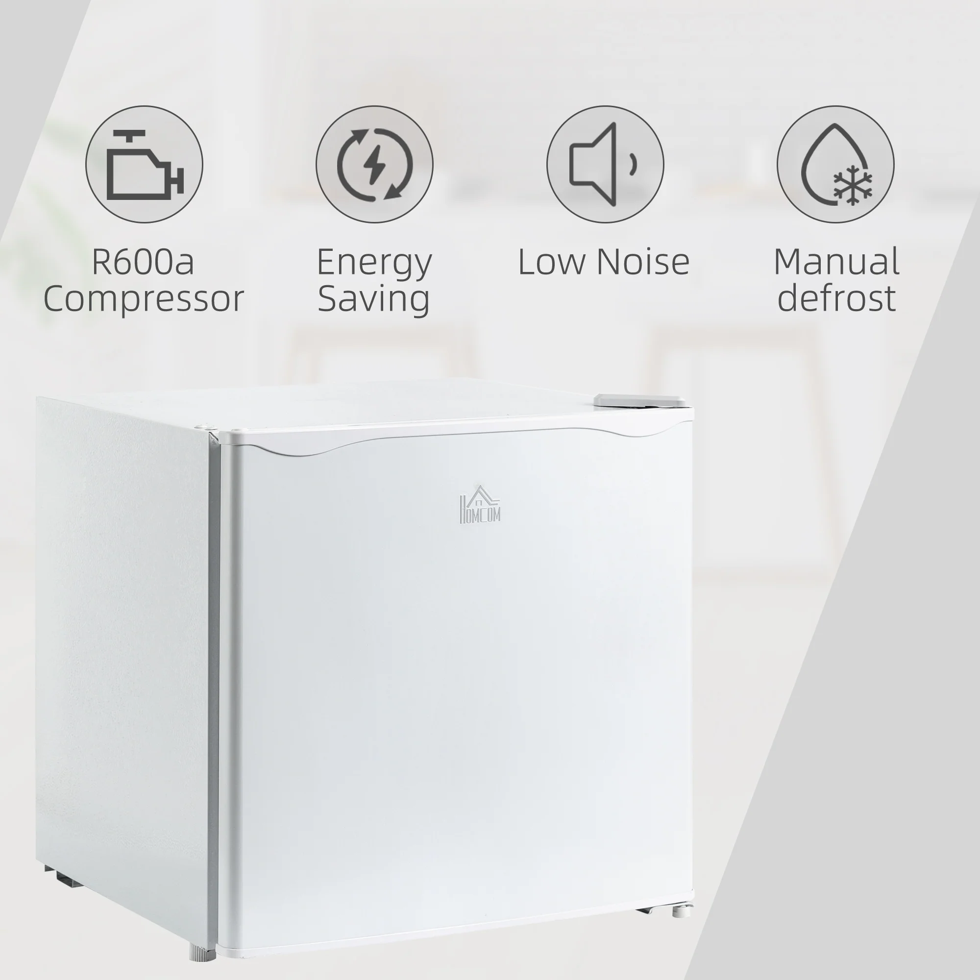 1.1 Cu Ft Countertop Mini Freezer, Compact Upright with Removable Shelves, White - Image 10