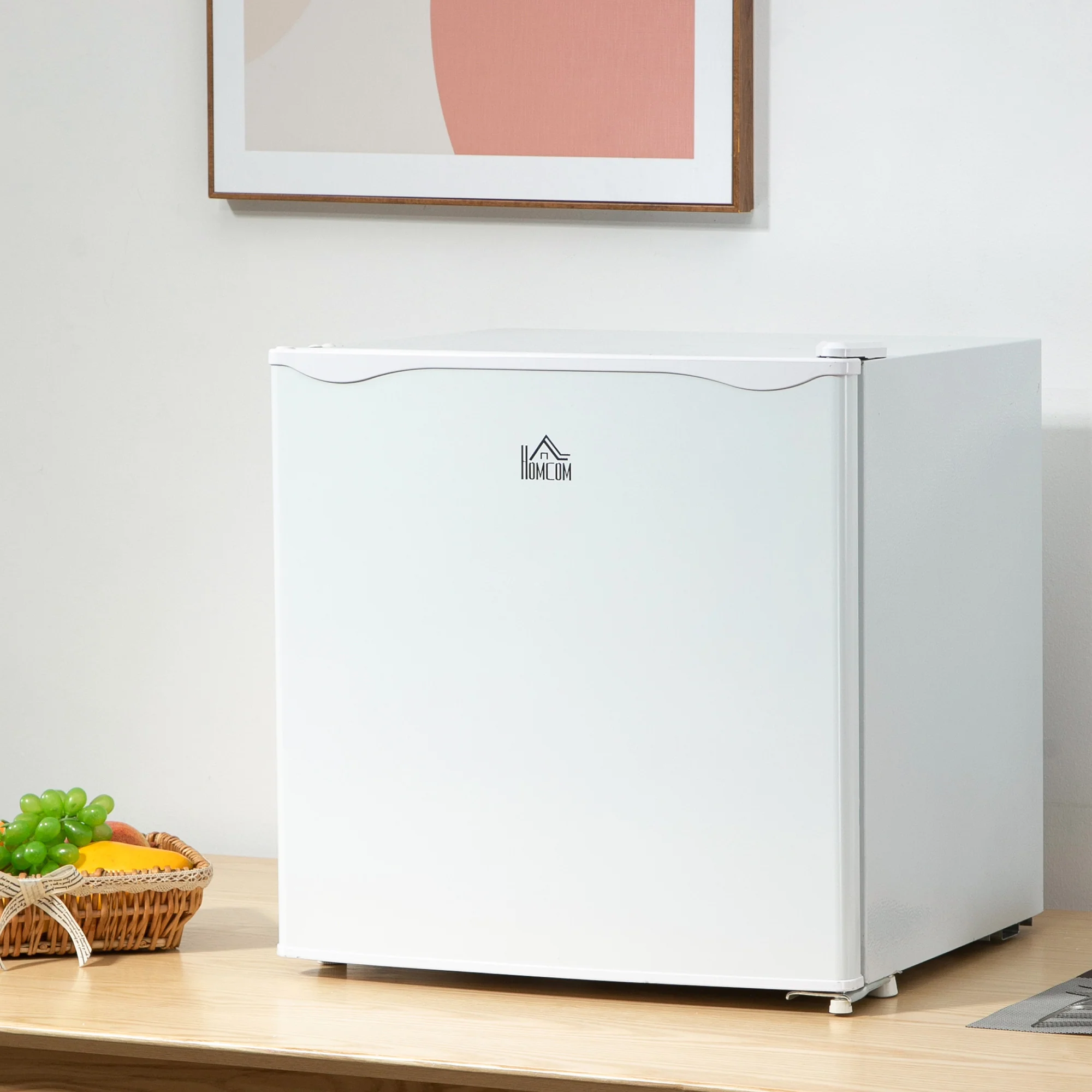 1.1 Cu Ft Countertop Mini Freezer, Compact Upright with Removable Shelves, White - Image 4