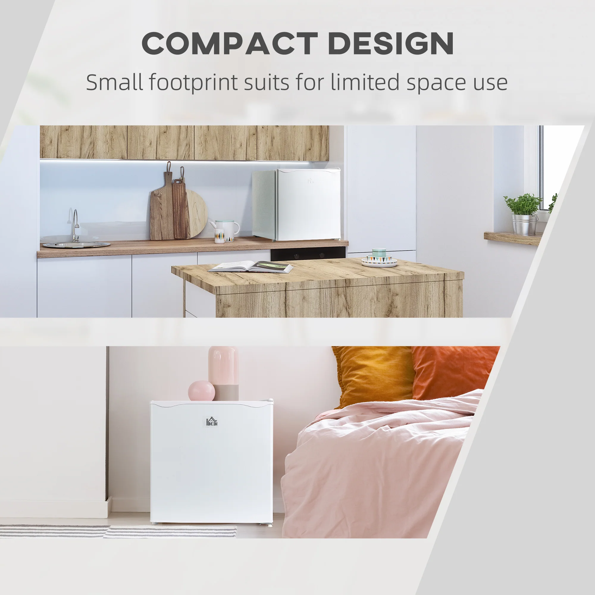1.1 Cu Ft Countertop Mini Freezer, Compact Upright with Removable Shelves, White - Image 7