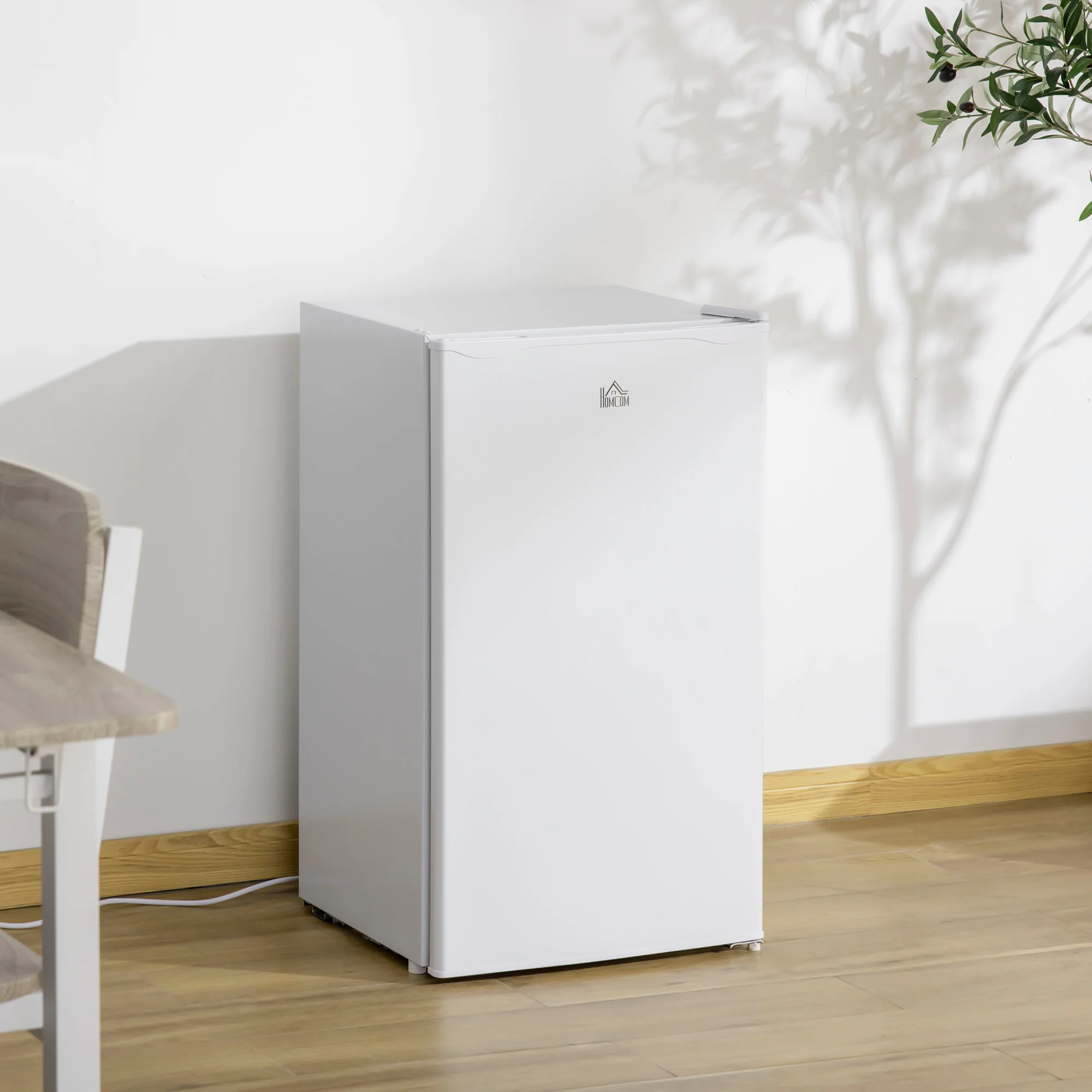3.2 Cu.Ft Compact Mini Fridge with Freezer, Adjustable Shelf & Temperature Control, White - Image 3
