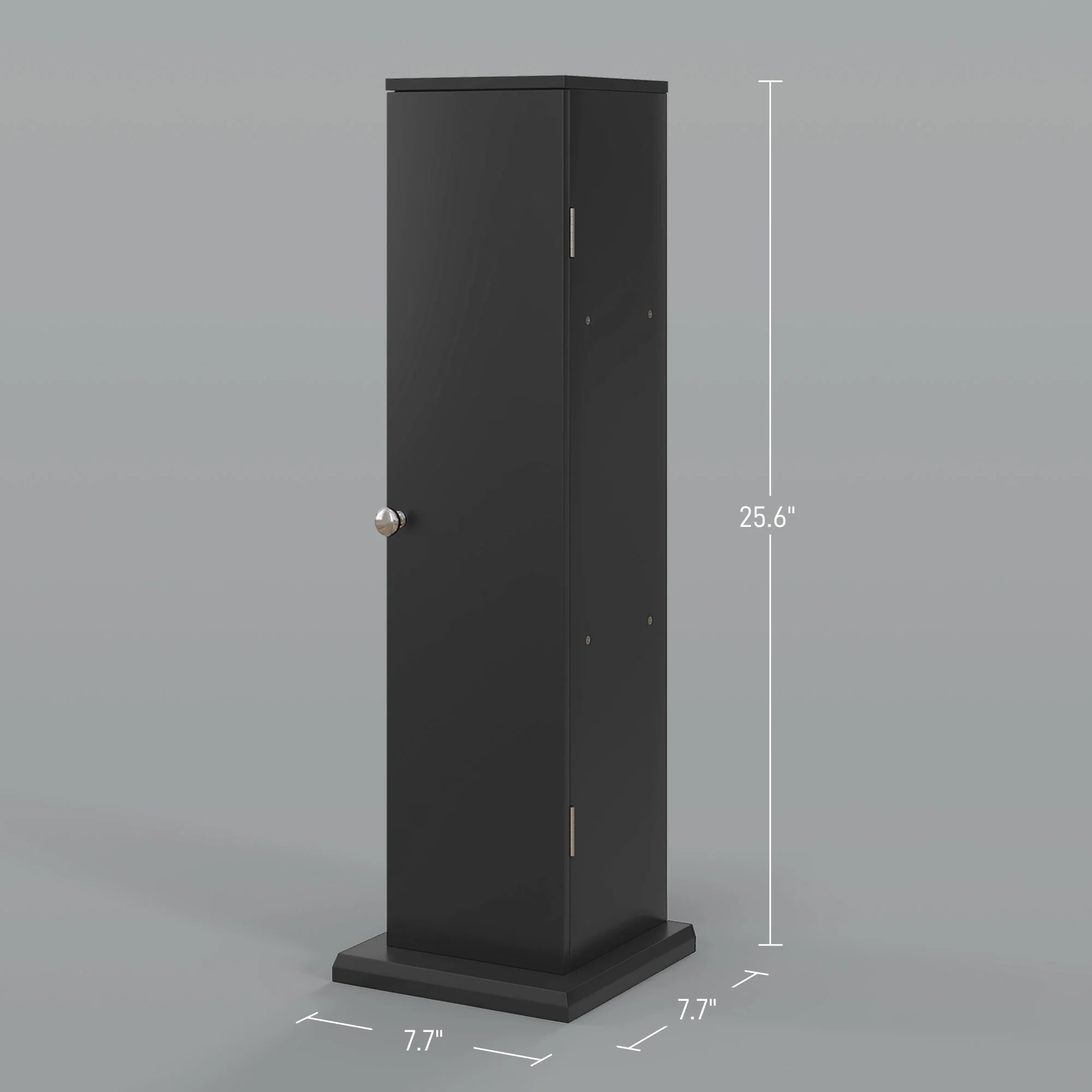 Small Toilet Paper Cabinet, Bathroom Corner Cabinet with Doors and Shelves, Black - Image 5