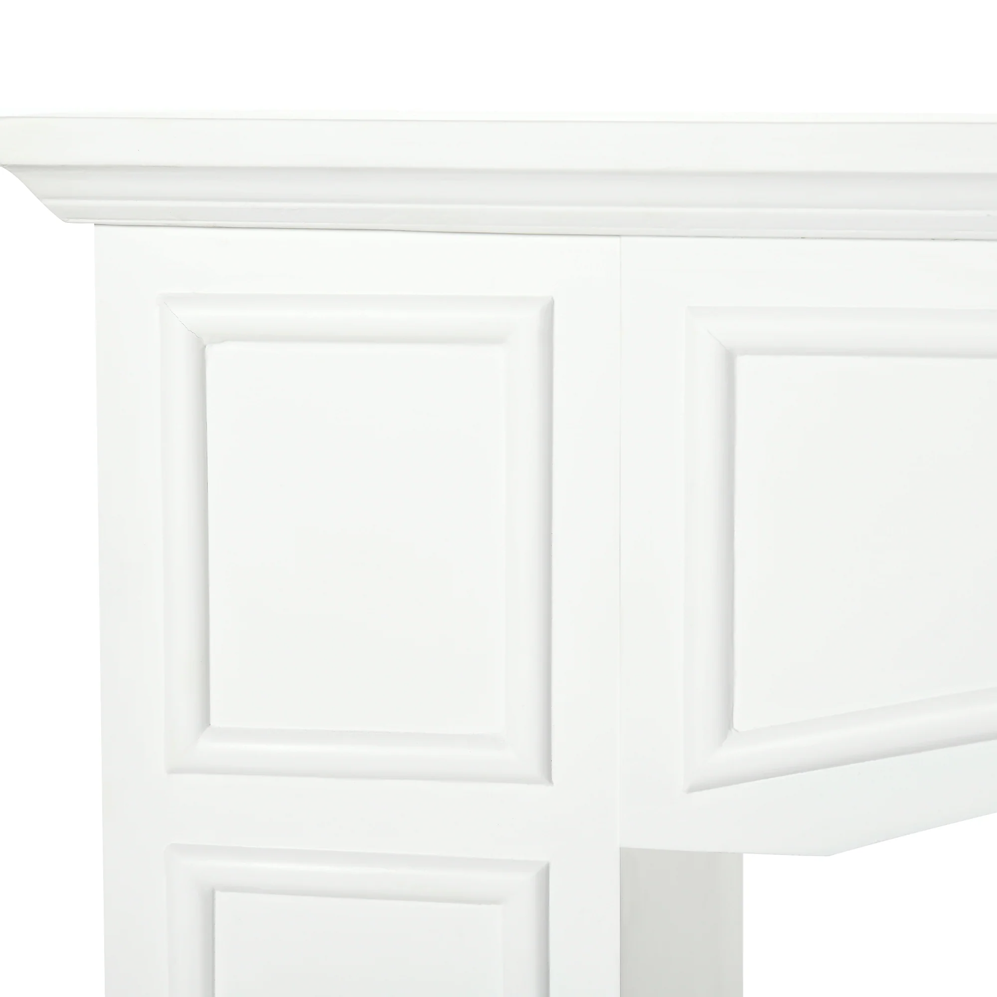 Modern Fireplace Mantel Decorative Pattern Interior Width 29" White - Image 8