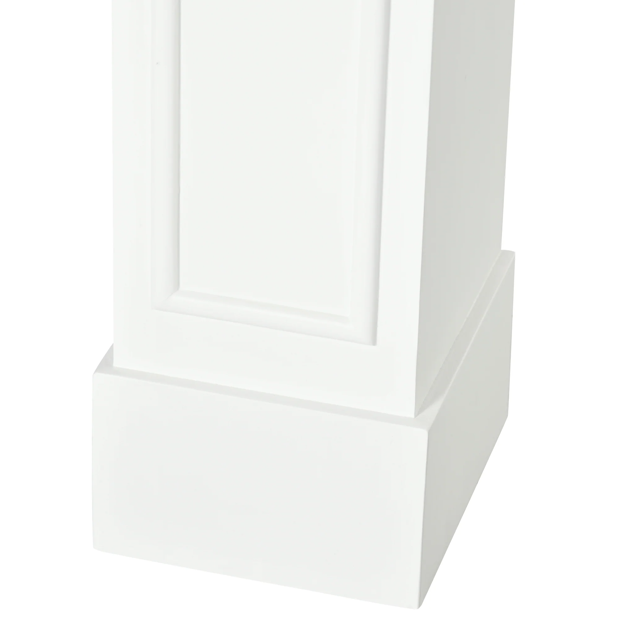 Modern Fireplace Mantel Decorative Pattern Interior Width 29" White - Image 9