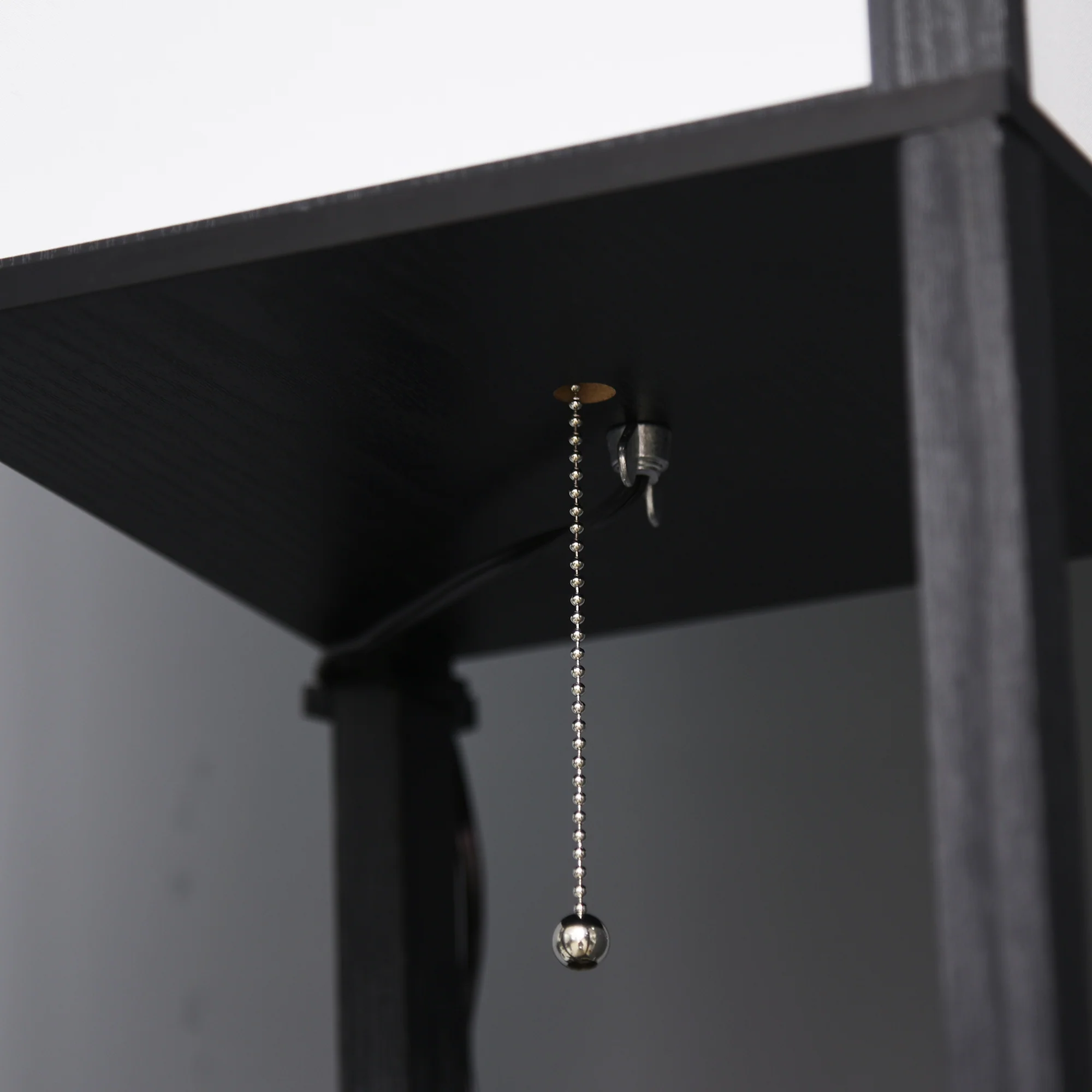 Modern Shelf Floor Lamp with Dual Ambient Light Standing Lamp Black - Image 11